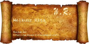 Welkusz Rita névjegykártya